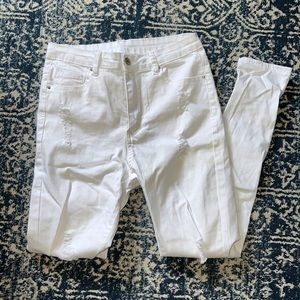 White Ripped Jeans
